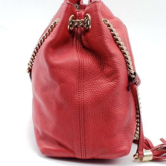 Gucci Soho Medium on Chain Leather Shoulder Bag - Picture 4 of 16